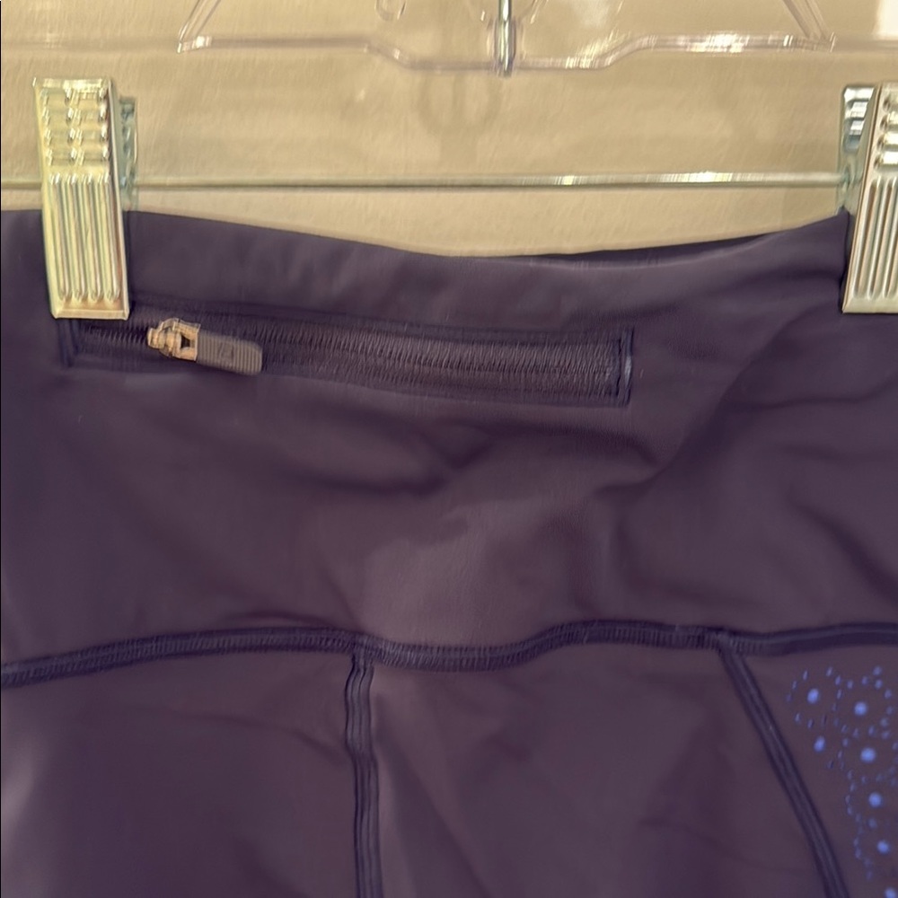 Navy Blue Lululemon Leggings with Mesh Detail - Picture 6 of 6